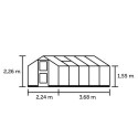 Serre de jardin 8,2m² en polycarbonate 6mm Compact Nye - Juliana