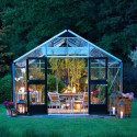 Serre anthracite 16,2m² en polycarbonate 10mm Gardener - Juliana