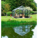 Serre anthracite 16,2m² en polycarbonate 10mm Gardener - Juliana
