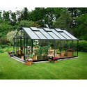 Serre anthracite 18,8m² en verre trempé Gartner - Juliana