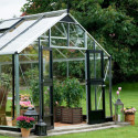 Serre anthracite 18,8m² en verre trempé Gartner - Juliana
