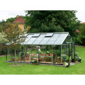 Serre anthracite 18,8m² en verre trempé Gartner - Juliana