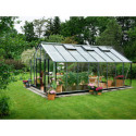 Serre anthracite 18,8m² en verre trempé Gartner - Juliana