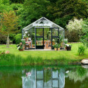 Serre anthracite 18,8m² en verre trempé Gartner - Juliana