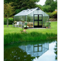 Serre anthracite 18,8m² en polycarbonate 10mm Gardener - Juliana