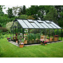 Serre anthracite 21,4m² en verre trempé Gartner - Juliana