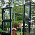 Serre anthracite 21,4m² en verre trempé Gartner - Juliana