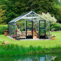 Serre anthracite 21,4m² en verre trempé Gartner - Juliana