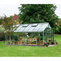 Serre anthracite 21,4m² en verre trempé Gartner - Juliana