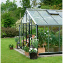 Serre anthracite 21,4m² en verre trempé Gartner - Juliana