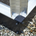 Serre anthracite 21,4m² en verre trempé Gartner - Juliana