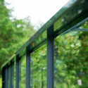 Serre anthracite 21,4m² en verre trempé Gartner - Juliana