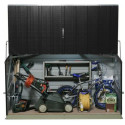 Coffre de rangement en métal Storegard 1500L anthracite 1,74m² TRIMETALS