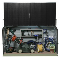 Coffre de rangement en métal Storegard 1500L anthracite 1,74m² TRIMETALS