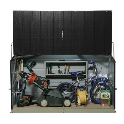 Coffre de rangement en métal Storegard 1500L anthracite 1,74m² TRIMETALS