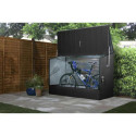 Abri à vélos en métal 1750L crème 1,74m² TRIMETALS