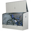 Abri à vélos en métal 1750L crème 1,74m² TRIMETALS