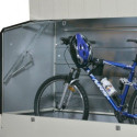 Abri à vélos en métal 1750L crème 1,74m² TRIMETALS