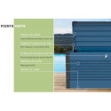 Coffre de rangement en métal blanc 750L Patio Box 1,06m² TRIMETALS