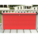 Coffre de rangement en métal rouge 750L Patio Box 1,06m² TRIMETALS