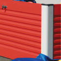 Coffre de rangement en métal rouge 1000L Patio Box 1,46m² TRIMETALS