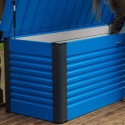 Coffre de rangement en métal bleu 750L Patio Box 1,06m² TRIMETALS