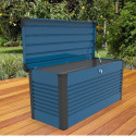 Coffre de rangement en métal bleu 1000L Patio Box 1,46m² TRIMETALS