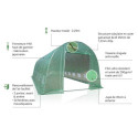 Serre tunnel maraichère 4x10m 40m² hauteur 2,3m Green Protect