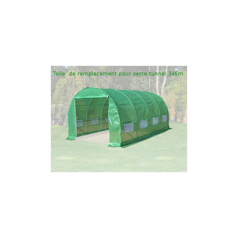 Toile de rechange pour serre tunnel 4x8m 32m² Green Protect