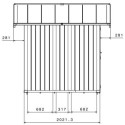 Abri de jardin en PVC 4,9m² DECO blanc et gris vert - Grosfillex
