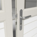Abri de jardin en PVC 7,5m² DECO blanc et gris vert Grosfillex