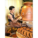 Vase d'Anduze terre cuite émaillée D.66xH.80cm Flammé Terre Figuière
