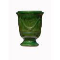 Vase d'Anduze terre cuite émaillée D.66xH.80cm Vert Terre Figuière
