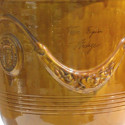 Vase d'Anduze terre cuite émaillée D.66xH.80cm Miel Terre Figuière