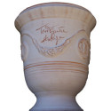 Vase d'Anduze terre cuite D.66xH.80cm Cérusé naturel Terre Figuière