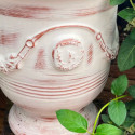 Vase d'Anduze terre cuite D.66xH.80cm Cérusé naturel Terre Figuière