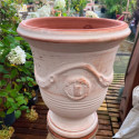 Vase d'Anduze terre cuite D.66xH.80cm Cérusé naturel Terre Figuière