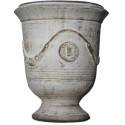 Vase d'Anduze terre cuite D.66xH.80cm Cérusé brun Terre Figuière