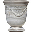 Vase d'Anduze terre cuite D.66xH.80cm Cérusé brun Terre Figuière