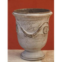 Vase d'Anduze terre cuite D.66xH.80cm Cérusé brun Terre Figuière