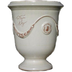 Vase d'Anduze terre cuite D.66xH.80cm Ivoire Terre Figuière