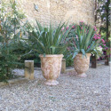 Vase d'Anduze terre cuite D.66xH.80cm Vieilli patiné Terre Figuière