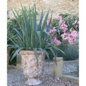 Vase d'Anduze terre cuite D.66xH.80cm Vieilli patiné Terre Figuière