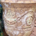 Vase d'Anduze terre cuite D.66xH.80cm Vieilli patiné Terre Figuière