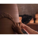 Vase d'Anduze terre cuite émaillée D.66xH.80cm Vert Terre Figuière