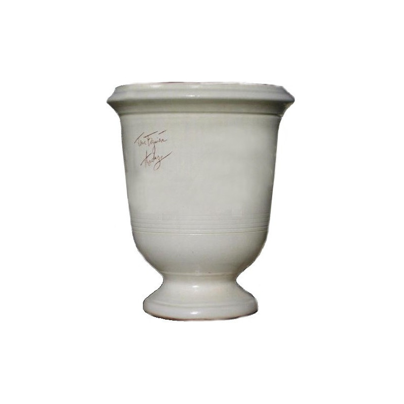 Vase d'Anduze terre cuite Lisse ivoire Terre Figuière