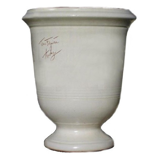 Vase d'Anduze terre cuite Lisse ivoire Terre Figuière