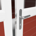 Abri de jardin en PVC 11,2m² DECO gris foncé et blanc Grosfillex