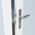 Abri de jardin en PVC 11,2m² DECO gris foncé et blanc Grosfillex