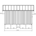 Abri de jardin en PVC 11,2m² UTILITY gris bleu et blanc Grosfillex